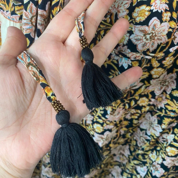 Billabong Gypset Mini Balloon Sleeve  Boho Dress - Picture 7 of 8